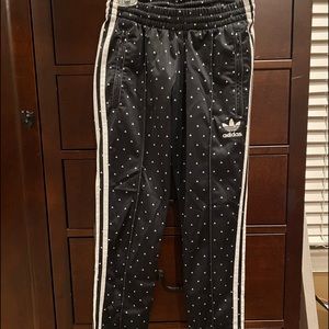 Black Patterned Adidas Joggers